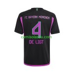 Camisolas de futebol Bayern München Matthijs de Ligt 4 Equipamento Alternativa 2023/24 Manga Curta